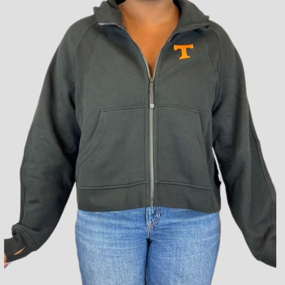 Gently Used lululemon x TENNESSEE Black Full-Zip Scuba Sweatshirt